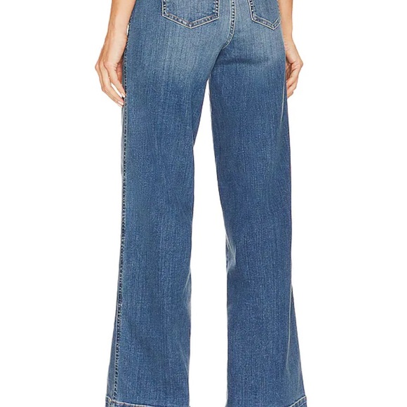 NWT Spanx Seamed-Front Wide Leg Jeans, Vintage Indigo - Picture 2 of 4